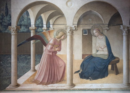 Fra Angelico’s Annunciation: An Oracle Unfolding in a Golden Halo